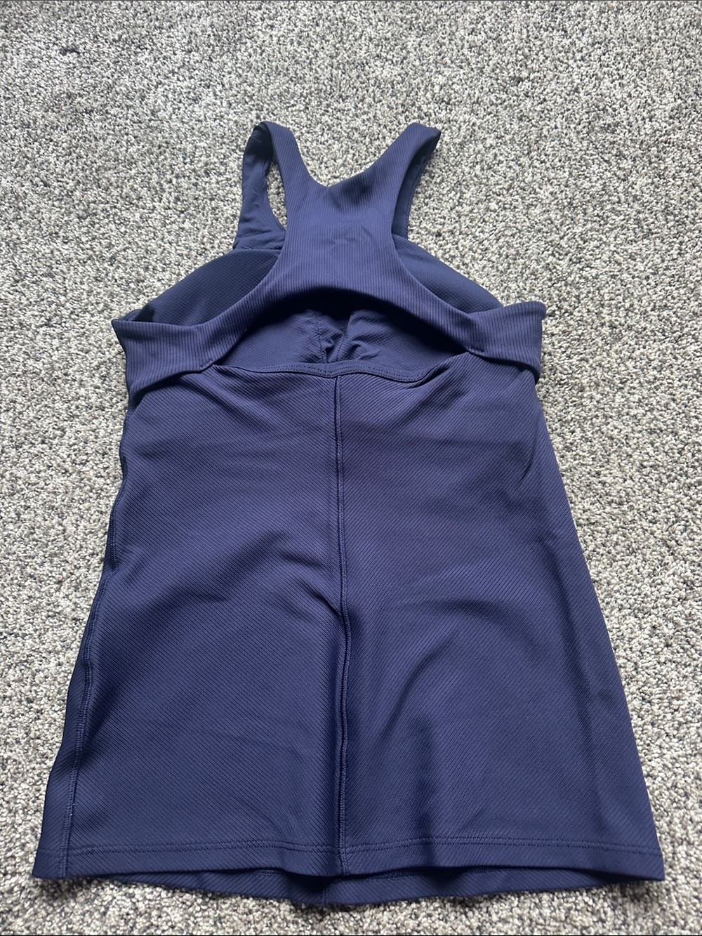 Athleta Navy Textured Racerback Tank - Picture 3 of 4